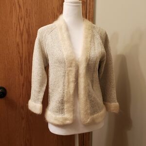 Vintage shiny Christmas cardigan